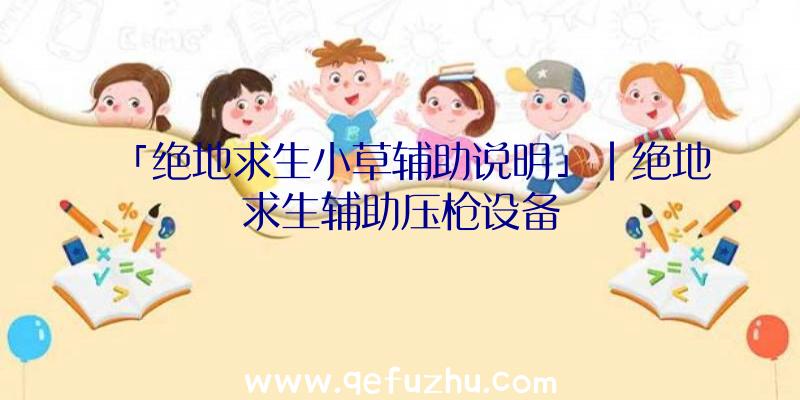 「绝地求生小草辅助说明」|绝地求生辅助压枪设备
